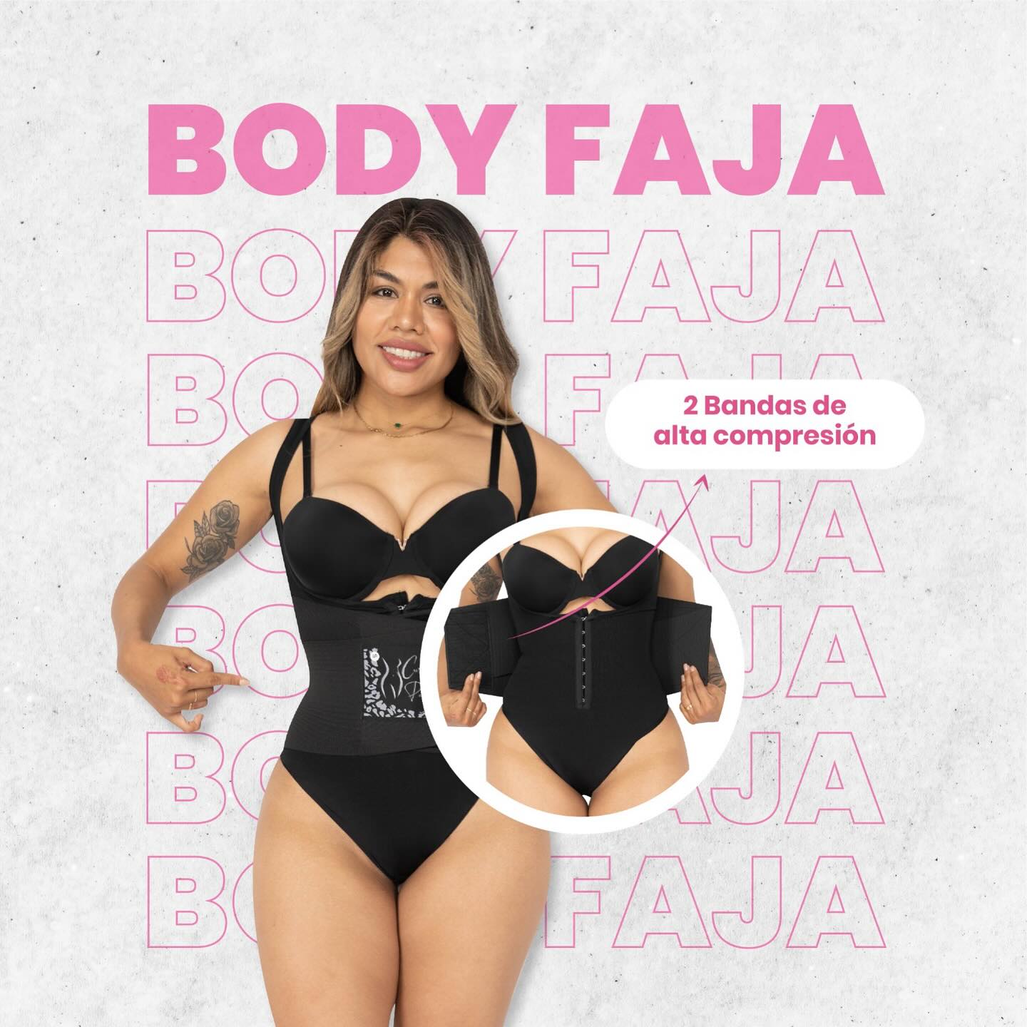 Faja Body Reloj De Arena Negro