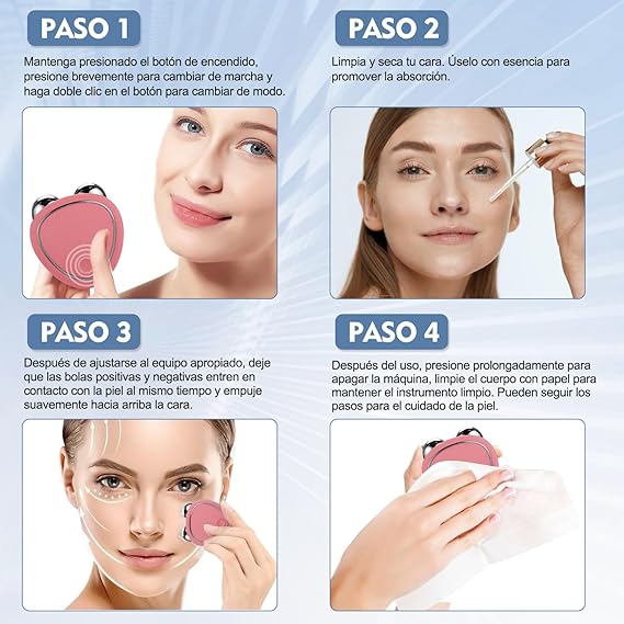 Masajeador Facial Micro Corriente Reafir