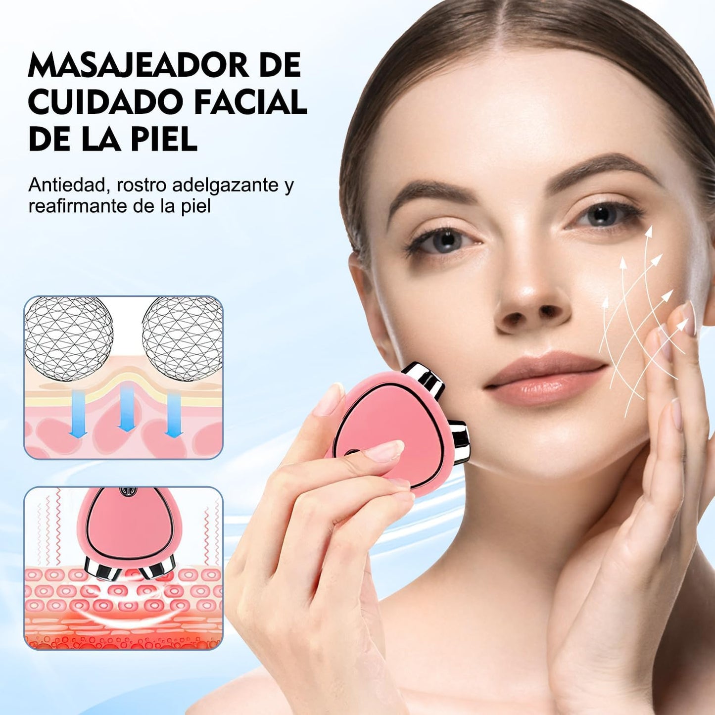 Masajeador Facial Micro Corriente Reafir